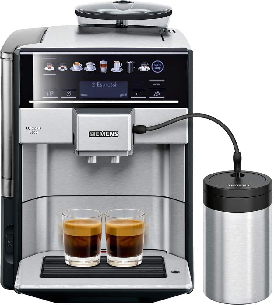 Siemens EQ.6 plus s700 TE657M03DE Edelstahl schwarz Kaffeevollautomat – Bild 2